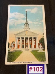 St. Joseph Cathedral - Bardstown, KY Vintage Postcard