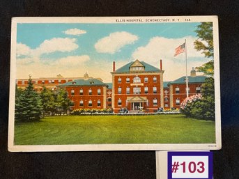 Ellis Hospital - Schenectady, N. Y. Vintage Postcard