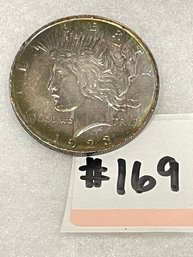 1923 Peace Dollar - Antique American Silver Dollar