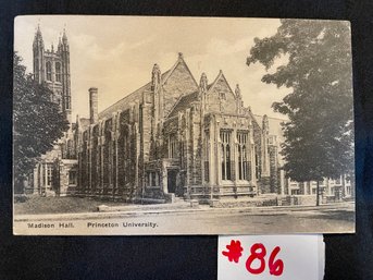 1924 Madison Hall - Princeton University Antique Postcard