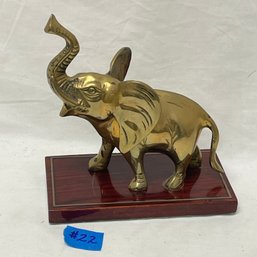 Brass Elephant On Base VINTAGE Made In Korea
