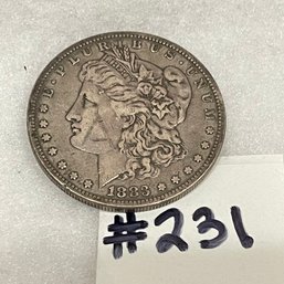 1883 Morgan Silver Dollar - Antique American Silver Coin