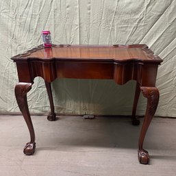 Sutton Ball & Claw Foot Tea Table -  Fine Mahogany Wood Furniture