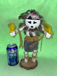 Kachina Doll With White Ceremonial Mask - Native American Indian