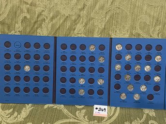Mercury Dimes Collection In Folder (18 Vintage Silver Coins)