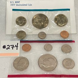1977 P & D Uncirculated Coin Sets - United States Mint