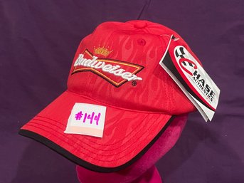 Red Flame Dale Earnhardt, Jr. Budweiser NASCAR Hat - New