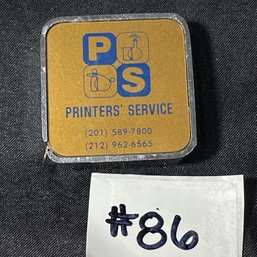 'Printers' Service' Vintage Advertising Tape Measure - Barlow