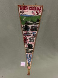 NORTH CAROLINA Felt Pennant - Vintage