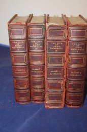 'The Life Of John Marshall' 4 Volume Antique Book Set - Albert J.  Beveridge