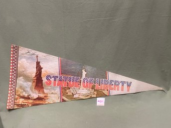 Statue Of Liberty Felt Pennant - Vintage