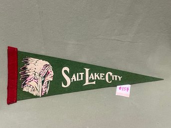 Salt Lake City ,Utah Felt Pennant - Vintage