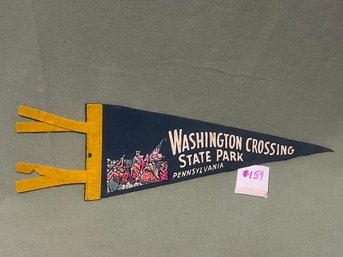 Washington Crossing State Park, Pennsylvania Felt Pennant - Vintage