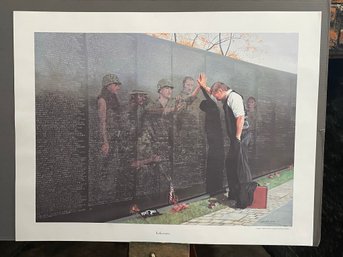 'Reflections' By Lee Teter Vietnam War Wall Memorial Art Print