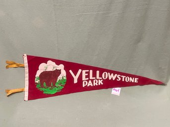 Yellowstone Park Felt Pennant - Vintage