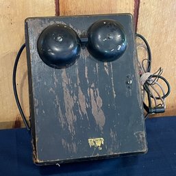 Antique Western Electric Telephone Ringer Box With Magneto