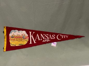 Kansas City, Missouri Felt Pennant - Vintage