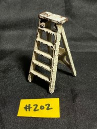 Dollhouse Miniature - Kilgore Iron Step Ladder - Antique