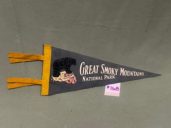 Great Smoky Mountains National Park Felt Pennant - Vintage