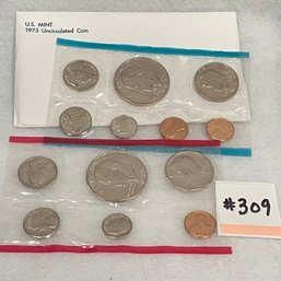 1973 P & D Uncirculated Coin Sets - United States Mint