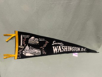 Souvenir Of Washington, D.C. Felt Pennant - Vintage