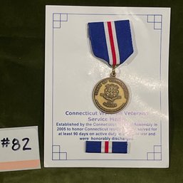 Connecticut Wartime Veteran Service Medal NEW