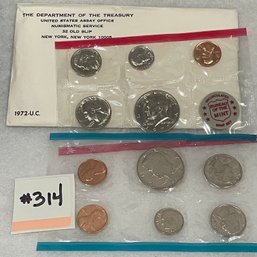 1972 P & D Uncirculated Coin Sets - United States Mint