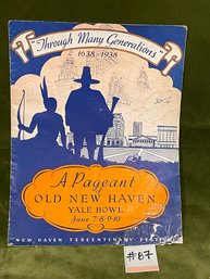 1938 New Haven, Connecticut Tercentenary Festival Booklet - Yale Bowl