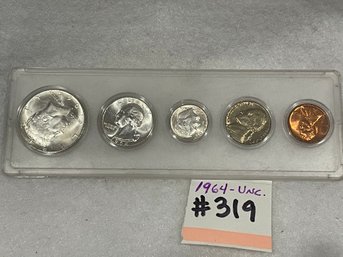 1964 Uncirculated United States Coins Set - Vintage