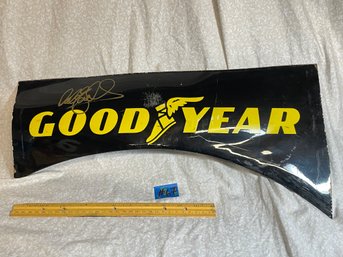 Dale Earnhardt SIGNED Race Car Sheet Metal NASCAR Goodyear - Autograph