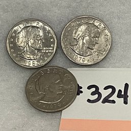 (Lot Of 3) Susan B. Anthony Dollar Coins