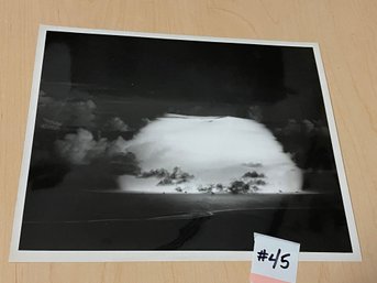 'ATOMRISE OVER BIKINI' Atomic Bomb Able Nuclear Test 1946 Original Press Photo WWII