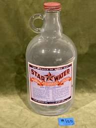 Star Water 'The Miracle Of Wash Day' MILFORD, CT Vintage Glass Bottle