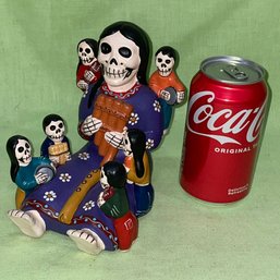 COOL Storyteller Doll, Figure Peru 'Day Of The Dead' Pottery