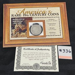 1899 Barber Silver Half Dollar - Antique American Silver Coin