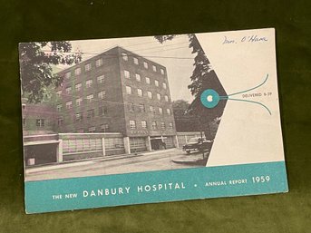 1959 Danbury Hospital (Connecticut) Annual Report Booklet