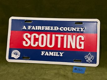 Fairfield Country Scouting Family License Plate - Connecticut Boy Scouts