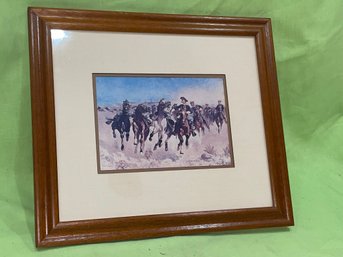 Frederic Remington 'Dismounted: The Fourth Troopers Moving The Led Horses' Art Print