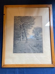 1912 Charles Marshall Antique Framed Photo Print 'Maple Lovers'