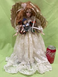 Angel Doll With Ethnic Babies 1992 Seymour Mann