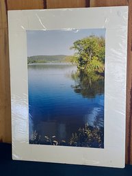 'Lake Waramaug, West Shore Road, Washington, CT' Matted Photo Print - Richard Andrew