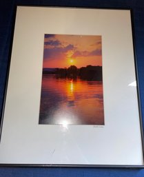 'Sunset On Lake Waramaug' Warren, Connecticut - Framed Photo Print - Richard Andrew