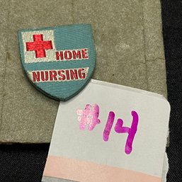 Red Cross 'Home Nursing' Vintage Pin WWII-Era