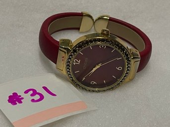 Chico's Petra Red Gold Watch