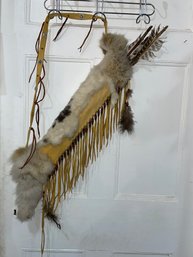 Deerskin Leather, Fur Native American Quiver & Arrows