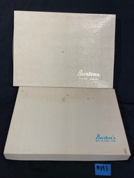(2) Vintage Barton's Store Gift Boxes - New Milford, Connecticut