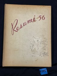 1956 New Milford, Connecticut Yearbook 'Resume'