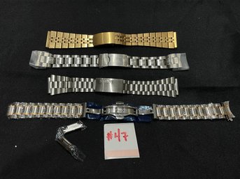 Lot Of 4 Metal Watch Bands, Bracelets