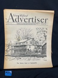 1971 'New Milford Advertiser' Newspaper - Merwinsville Hotel - Gaylordsville, CT