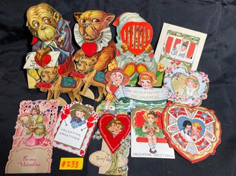 Lot Of Antique/Vintage Valentine's Day Cards - Many Moveable